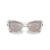 2 In 1 Clip-On Sunglasses Statement, Cat-Eye Shape, Sk7011, White 2 In 1 Clip-On Sunglasses Statement, Cat-Eye Shape, Sk7011, White