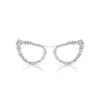 2 In 1 Clip-On Sunglasses Statement, Cat-Eye Shape, Sk7011, White 2 In 1 Clip-On Sunglasses Statement, Cat-Eye Shape, Sk7011, White