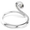 Ariana Grande X Swarovski Bangle Crystal Pearl, Baguette Cut, White, Rhodium Plated
