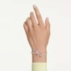 Ariana Grande X Swarovski Bangle Mixed Cuts, Dragonfly, Multicolored, Rhodium Plated