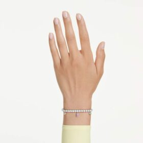 Ariana Grande X Swarovski Bracelet Mixed Cuts, Multicolored, Rhodium Plated Ariana Grande X Swarovski Bracelet Mixed Cuts, Multicolored, Rhodium Plated