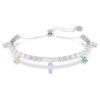 Ariana Grande X Swarovski Bracelet Mixed Cuts, Multicolored, Rhodium Plated