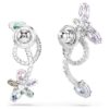 Ariana Grande X Swarovski Drop Earrings with Ear Jacket Mixed Cuts, Dragonfly, Flower, Multicolored, Rhodium Plated Ariana Grande X Swarovski Drop Earrings with Ear Jacket Mixed Cuts, Dragonfly, Flower, Multicolored, Rhodium Plated
