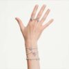 Ariana Grande X Swarovski Bracelet Mixed Cuts, Flower, Multicolored, Rhodium Plated