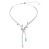 Ariana Grande X Swarovski Necklace Mixed Cuts, Dragonfly, Multicolored, Rhodium Plated Ariana Grande X Swarovski Necklace Mixed Cuts, Dragonfly, Multicolored, Rhodium Plated