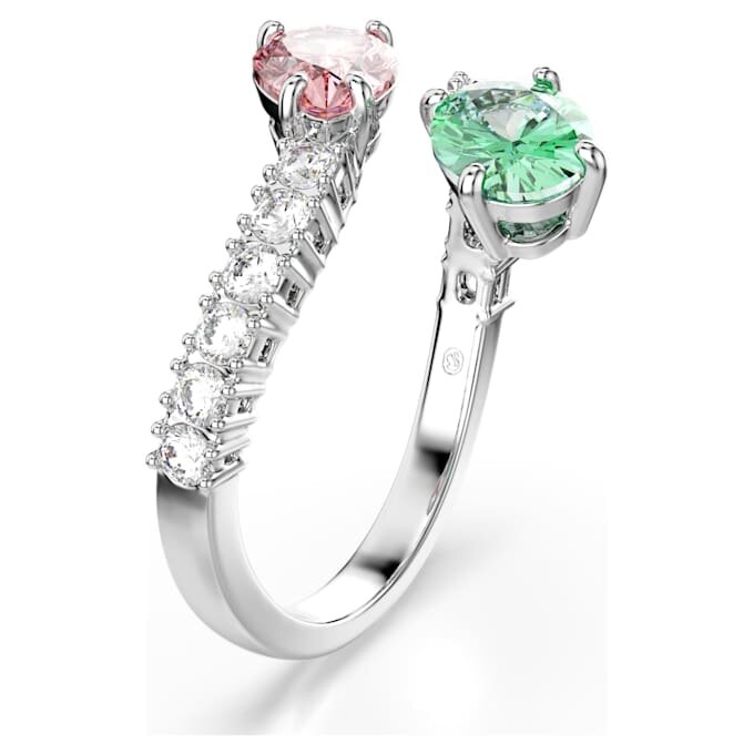 Ariana Grande X Swarovski Open Ring Mixed Cuts, Multicolored, Rhodium Plated Ariana Grande X Swarovski Open Ring Mixed Cuts, Multicolored, Rhodium Plated
