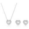 Ariana Grande X Swarovski Set Mixed Cuts, Heart, White, Rhodium Plated Ariana Grande X Swarovski Set Mixed Cuts, Heart, White, Rhodium Plated