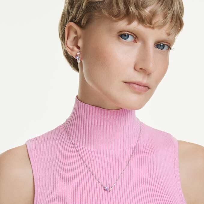 Ariana Grande X Swarovski Set Mixed Cuts, Multicolored, Rhodium Plated Ariana Grande X Swarovski Set Mixed Cuts, Multicolored, Rhodium Plated