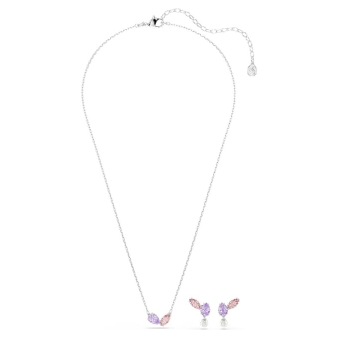 Ariana Grande X Swarovski Set Mixed Cuts, Multicolored, Rhodium Plated Ariana Grande X Swarovski Set Mixed Cuts, Multicolored, Rhodium Plated