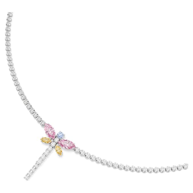 Ariana Grande X Swarovski Y Necklace Mixed Cuts, Dragonfly, Multicolored, Rhodium Plated Ariana Grande X Swarovski Y Necklace Mixed Cuts, Dragonfly, Multicolored, Rhodium Plated