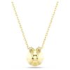 Bella V Pendant Round Cut, Green, Gold-Tone Plated Bella V Pendant Round Cut, Green, Gold-Tone Plated