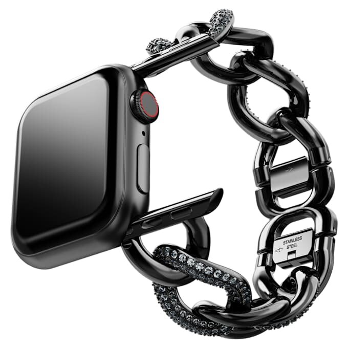 Chain Strap for Apple Watch® 40Mm & 41Mm, Black, Black Finish Chain Strap for Apple Watch® 40Mm & 41Mm, Black, Black Finish