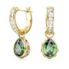 Chroma Drop Earrings Pear Cut, Green, Gold-Tone Plated Chroma Drop Earrings Pear Cut, Green, Gold-Tone Plated