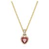 Chroma Pendant Heart, Red, Gold-Tone Plated Chroma Pendant Heart, Red, Gold-Tone Plated