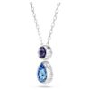 Chroma Pendant Mixed Cuts, Multicolored, Rhodium Plated Chroma Pendant Mixed Cuts, Multicolored, Rhodium Plated
