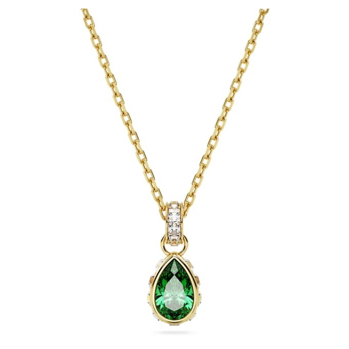 Chroma Pendant Pear Cut, Green, Gold-Tone Plated Chroma Pendant Pear Cut, Green, Gold-Tone Plated