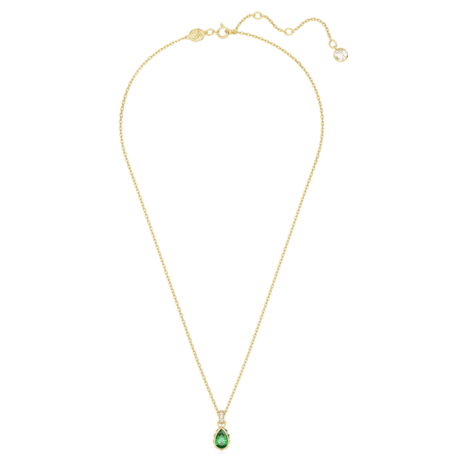 Chroma Pendant Pear Cut, Green, Gold-Tone Plated Chroma Pendant Pear Cut, Green, Gold-Tone Plated