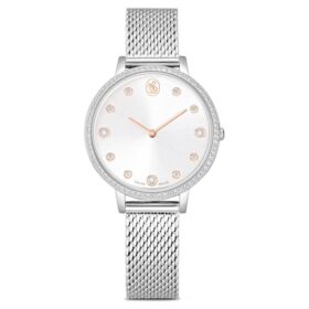 Clarica Watch Swiss Made, Metal Bracelet, Silver Tone, Stainless Steel