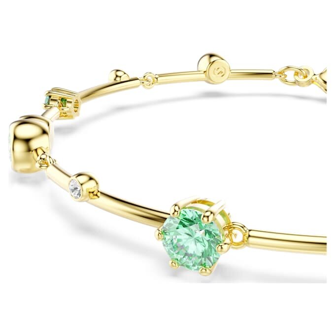 Constella Bracelet Mixed Cuts, Green, Gold-Tone Plated Constella Bracelet Mixed Cuts, Green, Gold-Tone Plated