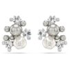 Constella Earrings Crystal Pearl, Round Cut, White, Rhodium Plated Constella Earrings Crystal Pearl, Round Cut, White, Rhodium Plated