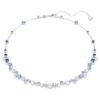 Constella Necklace Mixed Cuts, Blue, Rhodium Plated Constella Necklace Mixed Cuts, Blue, Rhodium Plated