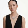 Constella Necklace Mixed Cuts, Clasp, White, Rhodium Plated Constella Necklace Mixed Cuts, Clasp, White, Rhodium Plated