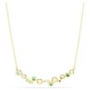 Constella Necklace Mixed Cuts, Green, Gold-Tone Plated Constella Necklace Mixed Cuts, Green, Gold-Tone Plated