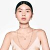 Constella Necklace White, Gold-Tone Plated