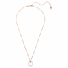 Constella Pendant Pavé, Round Cut, White, Rose Gold-Tone Plated Constella Pendant Pavé, Round Cut, White, Rose Gold-Tone Plated