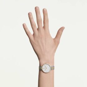 Cosmopolitan Watch Swiss Made, Metal Bracelet, Silver Tone, Mixed Metal Finish