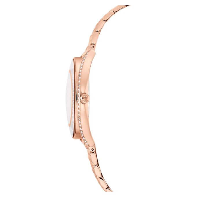Crystalline Aura Watch Swiss Made, Metal Bracelet, Rose Gold Tone, Rose Gold-Tone Finish Crystalline Aura Watch Swiss Made, Metal Bracelet, Rose Gold Tone, Rose Gold-Tone Finish