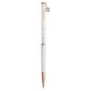 Crystalline Ballpoint Pen Heart, Pink, Pink Lacquered, Rose Gold-Tone Plated