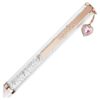 Crystalline Ballpoint Pen Heart, Pink, Pink Lacquered, Rose Gold-Tone Plated