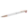 Crystalline Ballpoint Pen Ladybug, White, Red Lacquered, Rose Gold-Tone Plated