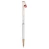 Crystalline Ballpoint Pen Ladybug, White, Red Lacquered, Rose Gold-Tone Plated
