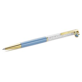 Crystalline Ballpoint Pen Minions, Blue, Gold-Tone Plated