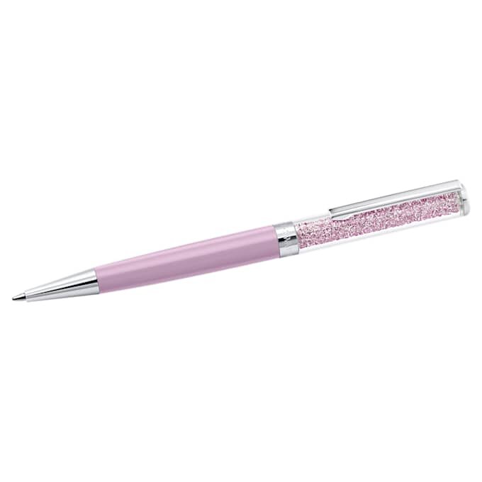 Crystalline Ballpoint Pen Purple, Purple Lacquered, Chrome Plated Crystalline Ballpoint Pen Purple, Purple Lacquered, Chrome Plated