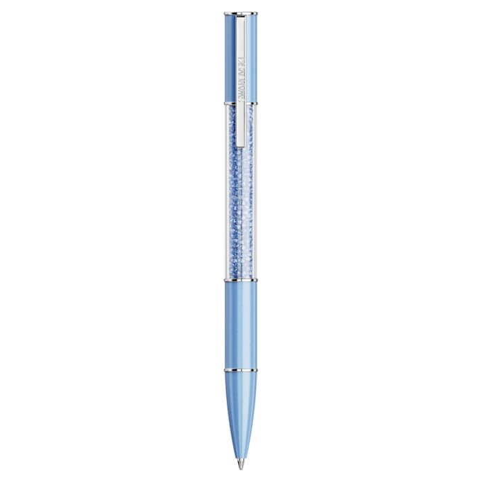Crystalline Ballpoint Pen Recreated™ Crystals, Blue, Blue Lacquered, Chrome Plated Crystalline Ballpoint Pen Recreated™ Crystals, Blue, Blue Lacquered, Chrome Plated