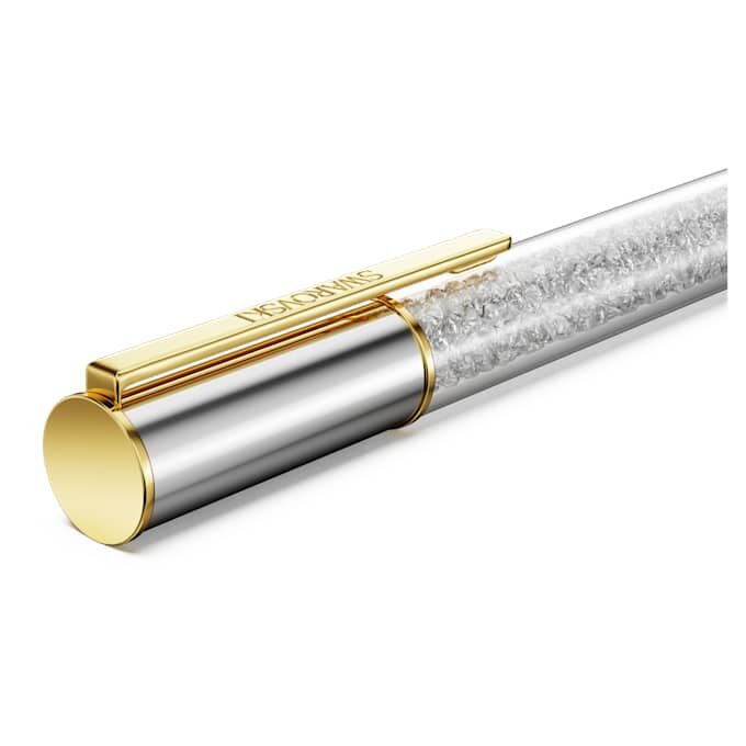 Crystalline Ballpoint Pen Silver Tone, Mixed Metal Finish Crystalline Ballpoint Pen Silver Tone, Mixed Metal Finish