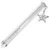 Crystalline Ballpoint Pen White, White Lacquered, Chrome Plated