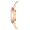Crystalline Bangle Watch Swiss Made, Metal Bracelet, Beige, Rose Gold-Tone Finish Crystalline Bangle Watch Swiss Made, Metal Bracelet, Beige, Rose Gold-Tone Finish