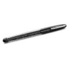 Crystalline Rollerball Pen Black, Chrome Plated Crystalline Rollerball Pen Black, Chrome Plated