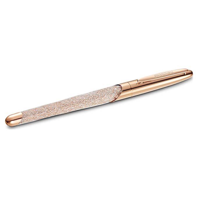 Crystalline Rollerball Pen Rose Gold Tone, Rose Gold-Tone Plated Crystalline Rollerball Pen Rose Gold Tone, Rose Gold-Tone Plated
