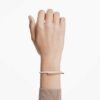 Dextera Bangle Magnetic Closure, White, Rose Gold-Tone Plated