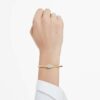 Dextera Bangle Round Cut, White, Gold-Tone Plated Dextera Bangle Round Cut, White, Gold-Tone Plated