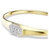 Dextera Bangle Round Cut, White, Gold-Tone Plated Dextera Bangle Round Cut, White, Gold-Tone Plated
