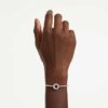 Dextera Bangle Round Cut, White, Rhodium Plated Dextera Bangle Round Cut, White, Rhodium Plated