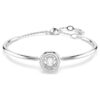 Dextera Bangle Round Cut, White, Rhodium Plated Dextera Bangle Round Cut, White, Rhodium Plated
