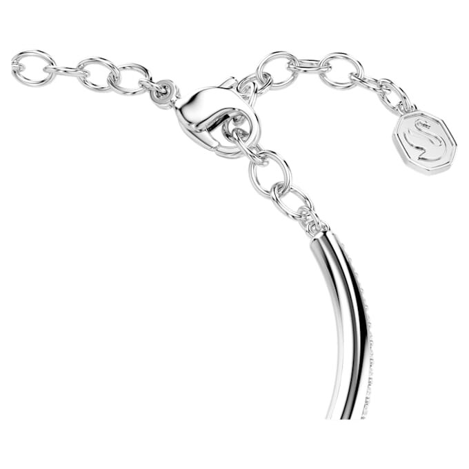 Dextera Bangle Round Cut, White, Rhodium Plated Dextera Bangle Round Cut, White, Rhodium Plated