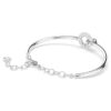 Dextera Bangle Round Cut, White, Rhodium Plated Dextera Bangle Round Cut, White, Rhodium Plated